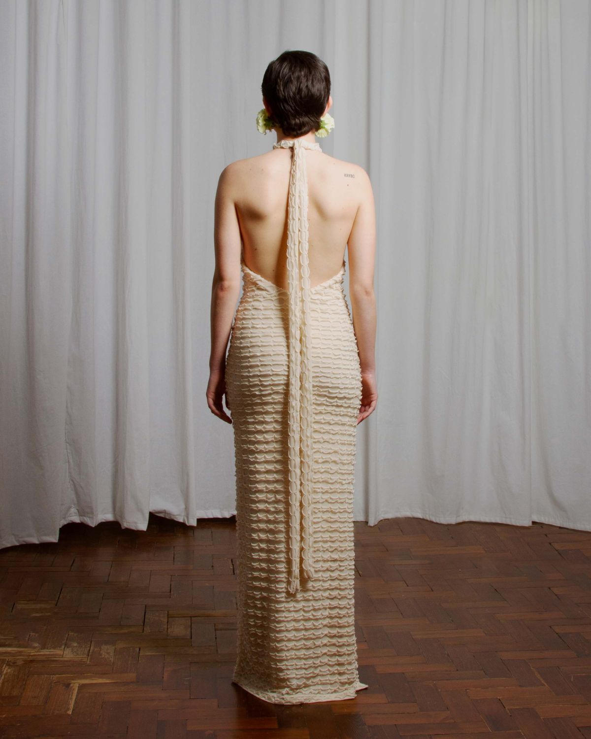 A Queen's Choice Dress in Ivory
