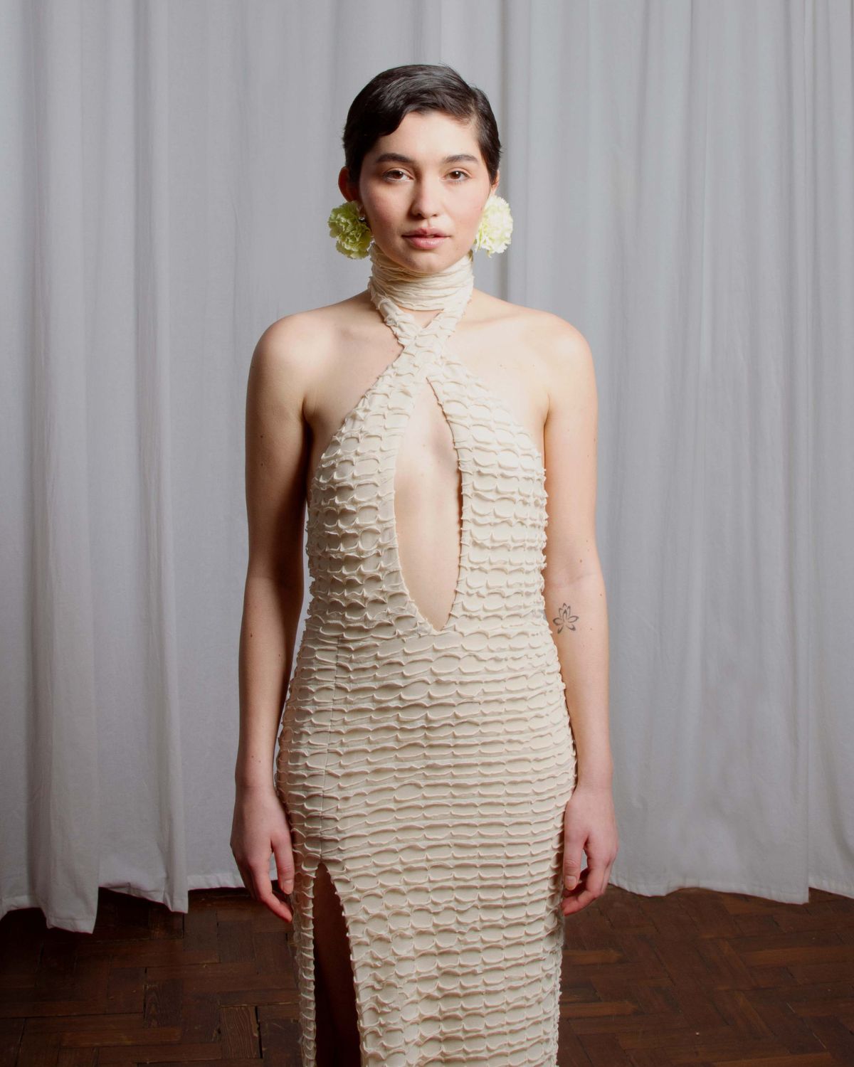 A Queen's Choice Dress in Ivory