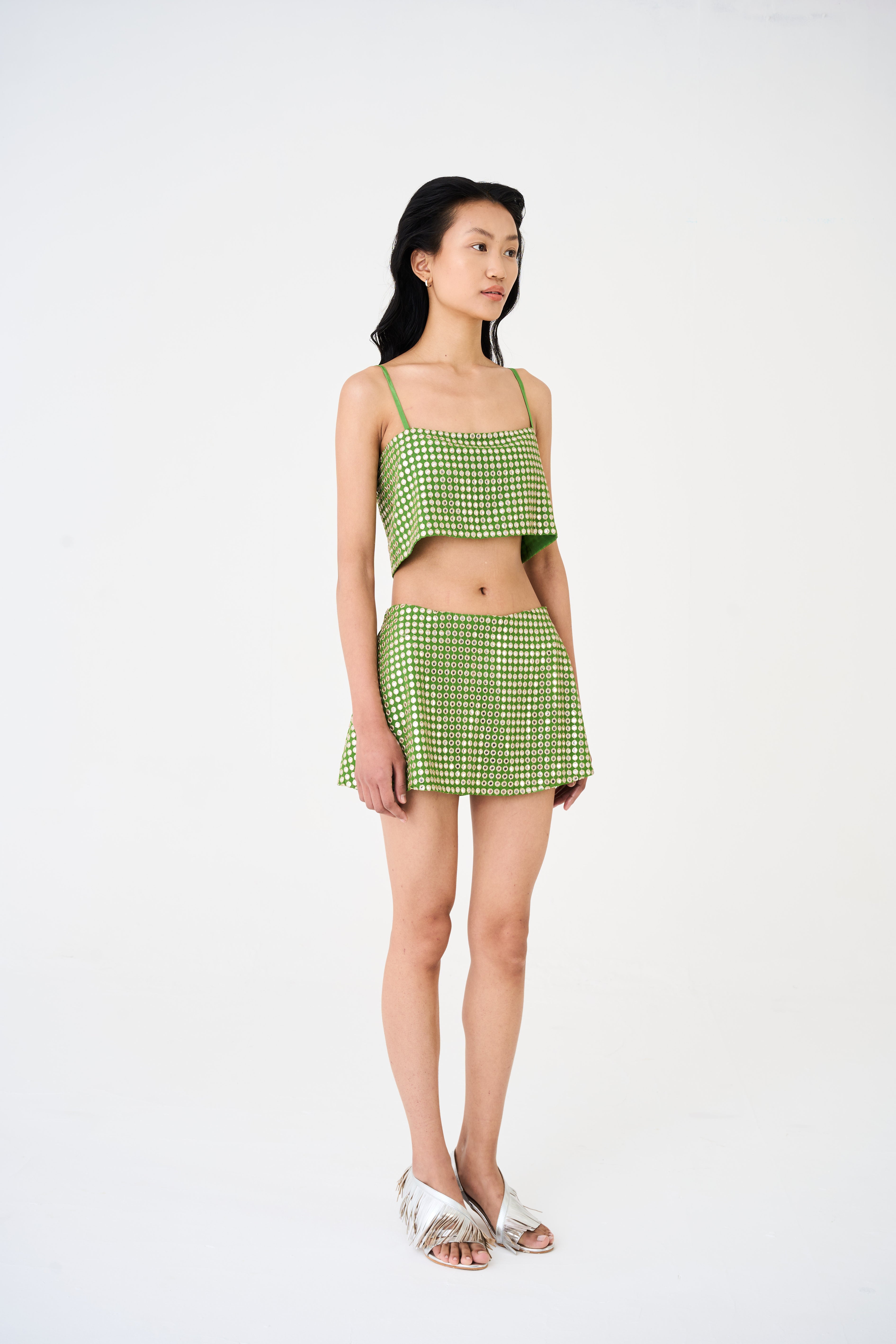 Mirror Mini Skirt