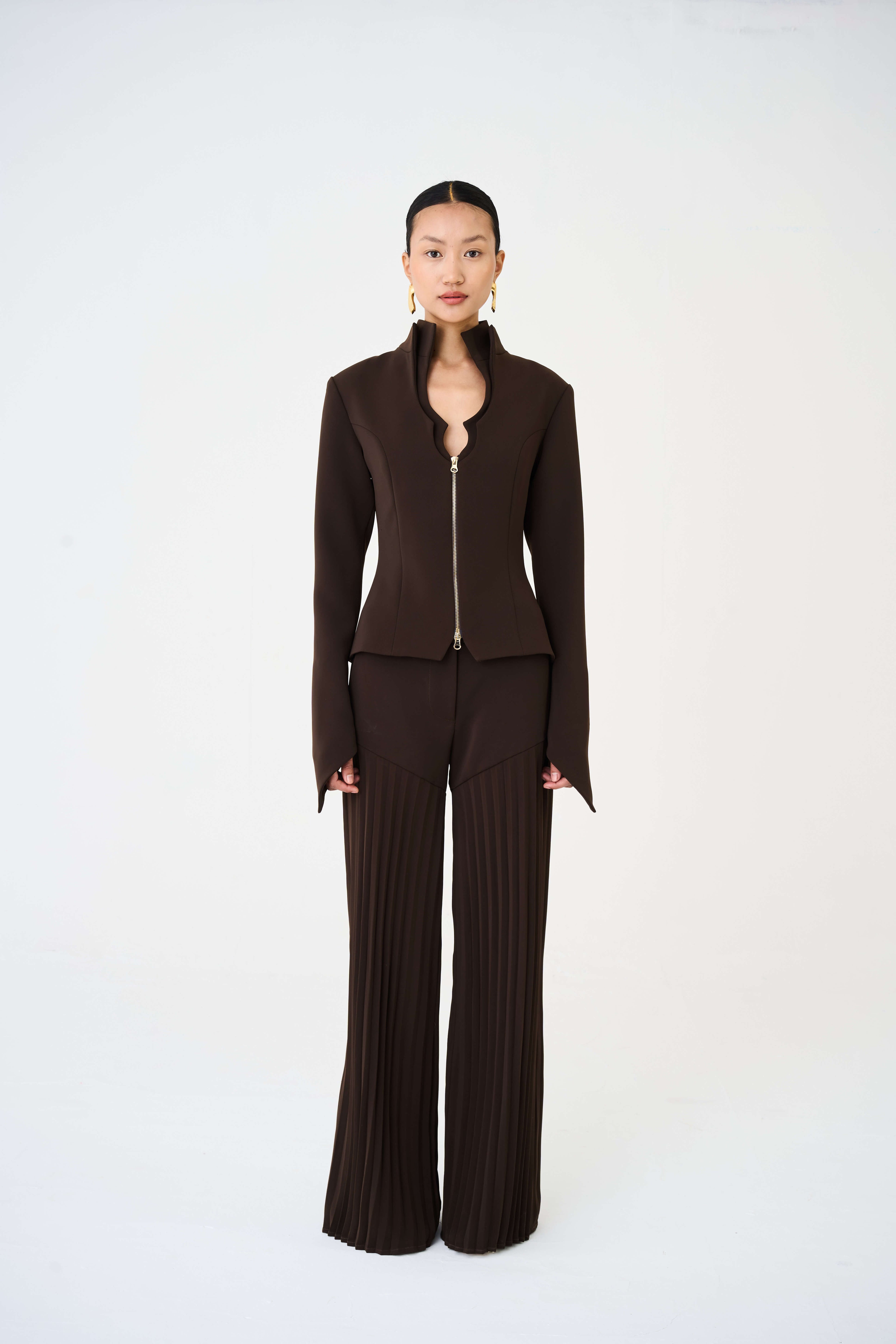 Sculpted Glass Blazer